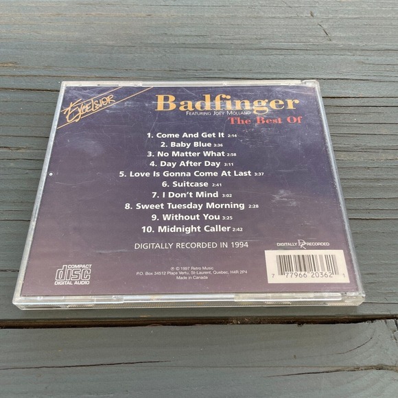 BADFINGER Best Of Badfinger CD1994 Featuring Joey Molland 10 Songs Excelsior - Picture 5 of 5